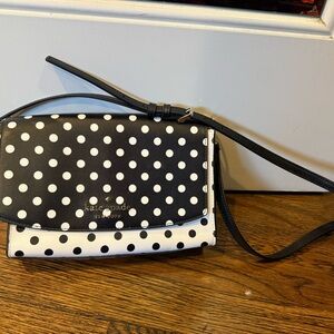 kate spade Black and White Polka Dot Crossbody